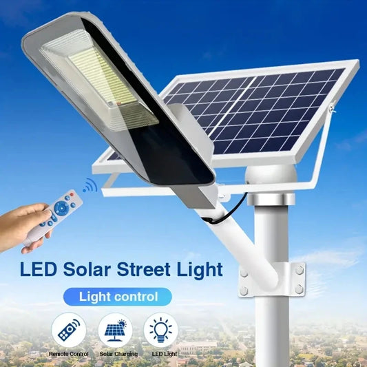 2PCS 200W Powerful Solar Light Outdoor Solar Street Light 6000mah