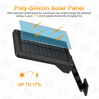 Outdoor Solar Power Street Wall Lamp PIR Motion Sensor