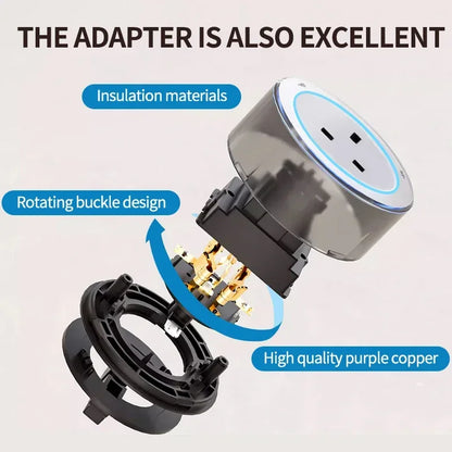 Wall power rail socket with switch