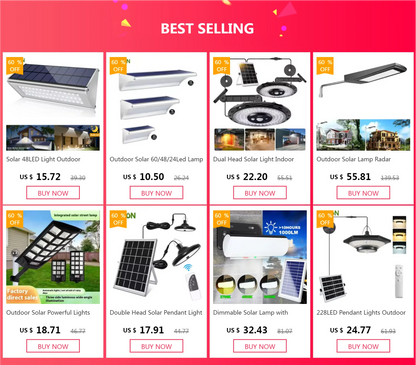 Outdoor Solar Sensor Led Light