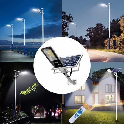 2PCS 200W Powerful Solar Light Outdoor Solar Street Light 6000mah