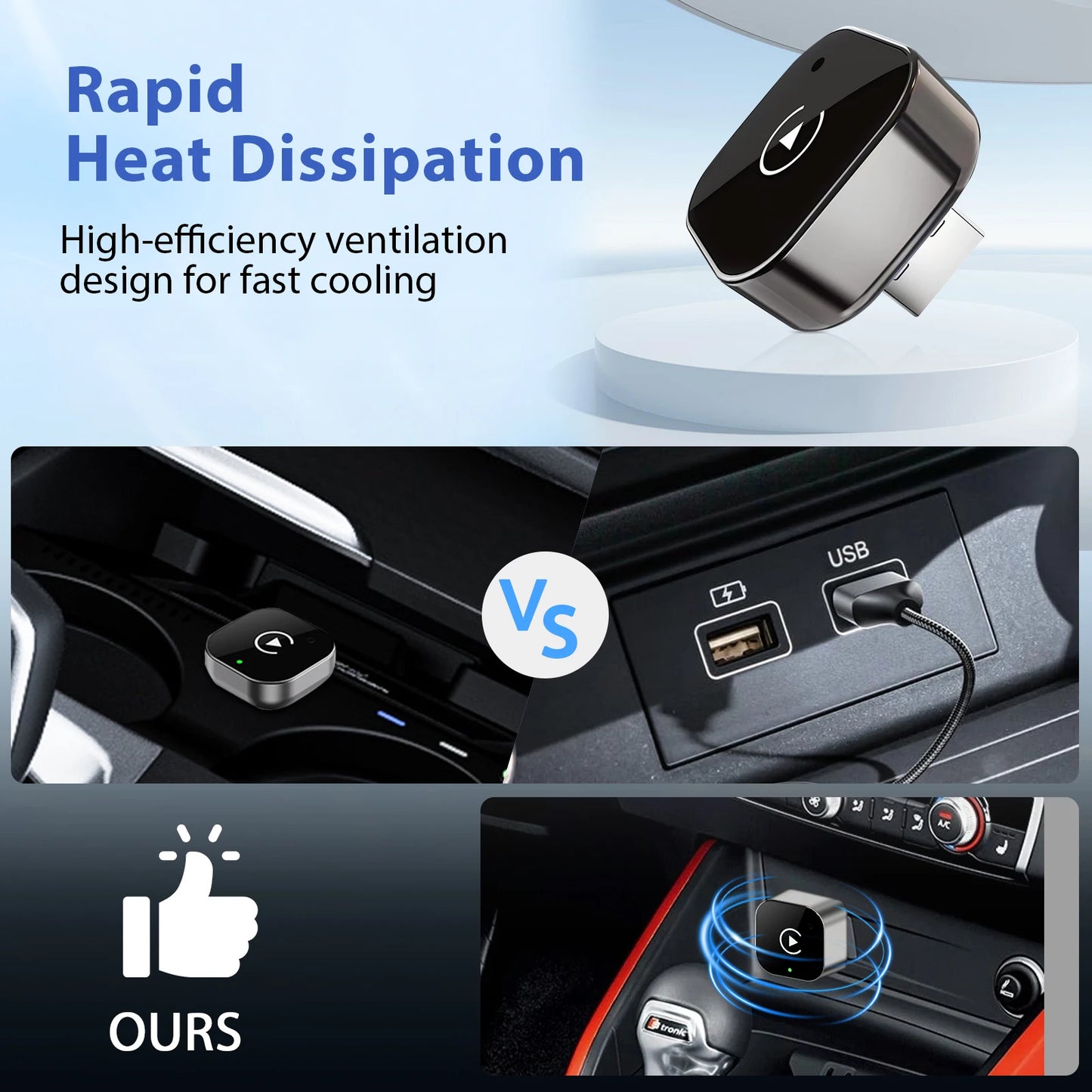 New 2 in 1 Wireless CarPlay & Android Auto Wireless Adapter