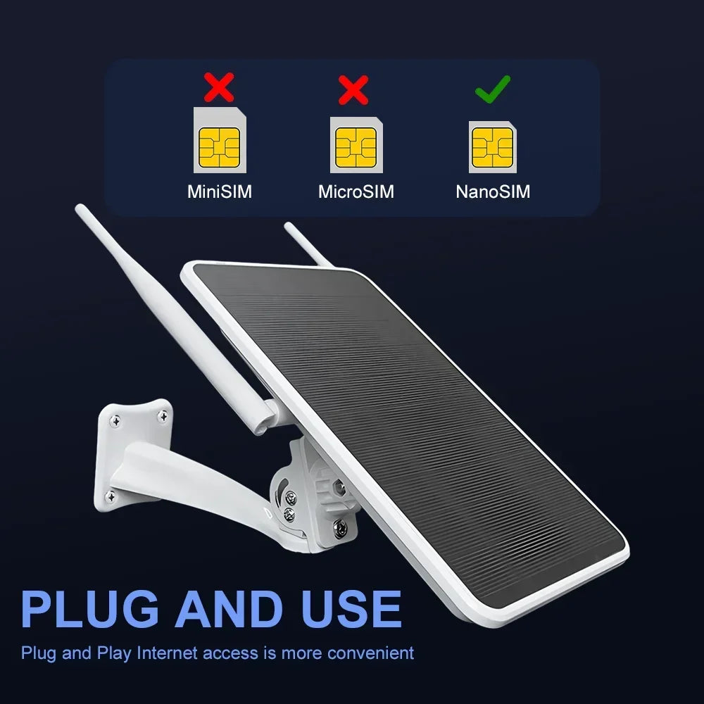 Waterproof Outdoor Solar Powered 4G