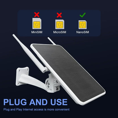 Waterproof Outdoor Solar Powered 4G