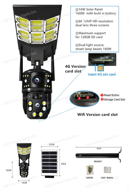 Solar Street Lights CCTV Camera