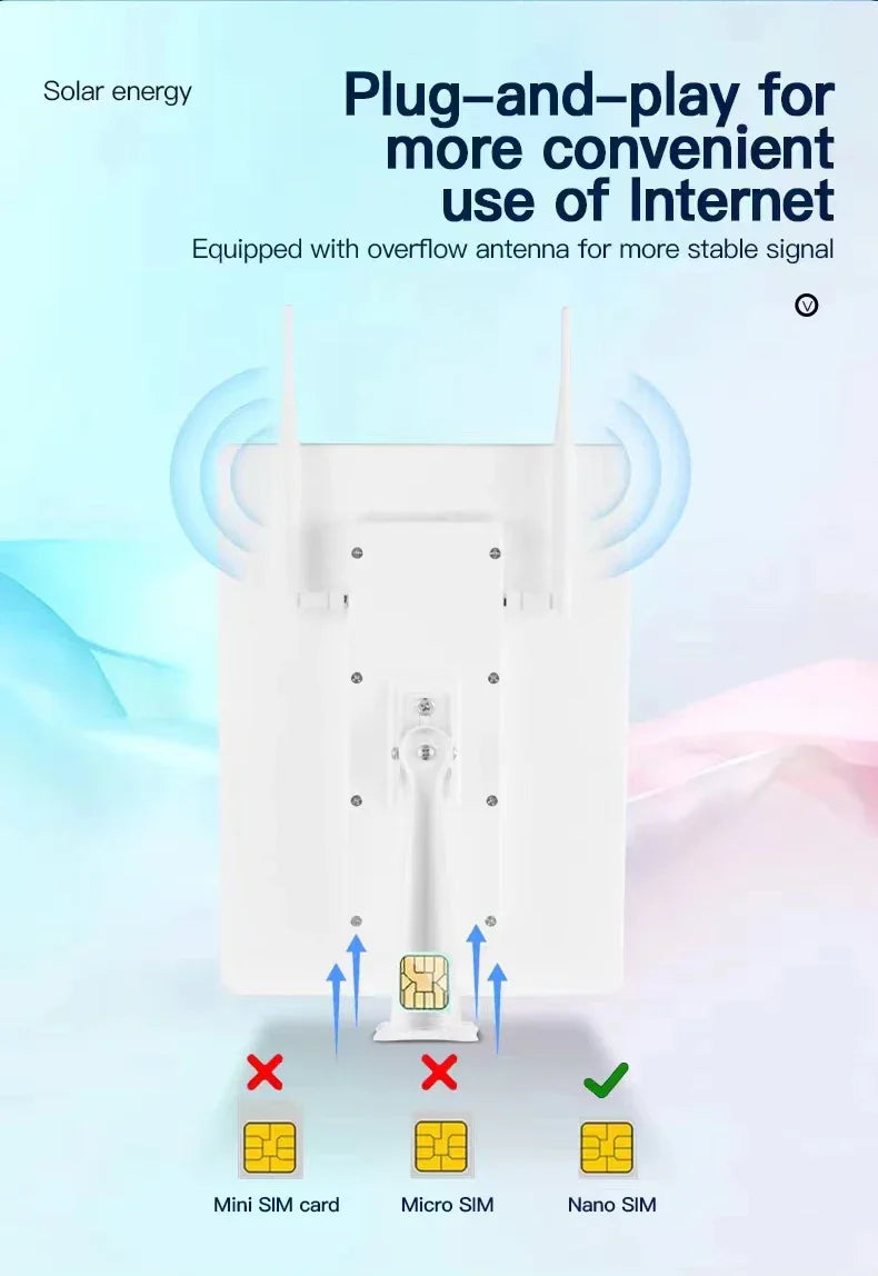 Waterproof Outdoor Solar Powered 4G