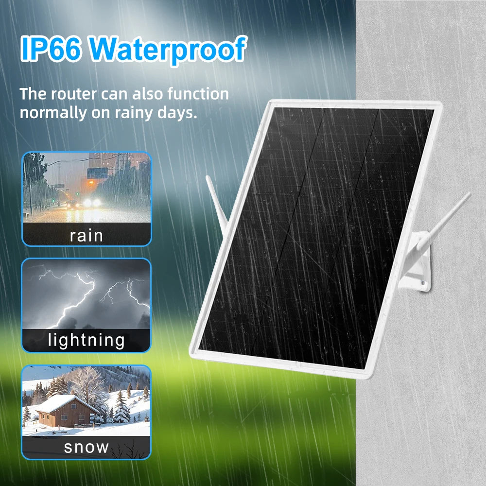 Waterproof Outdoor Solar Powered 4G