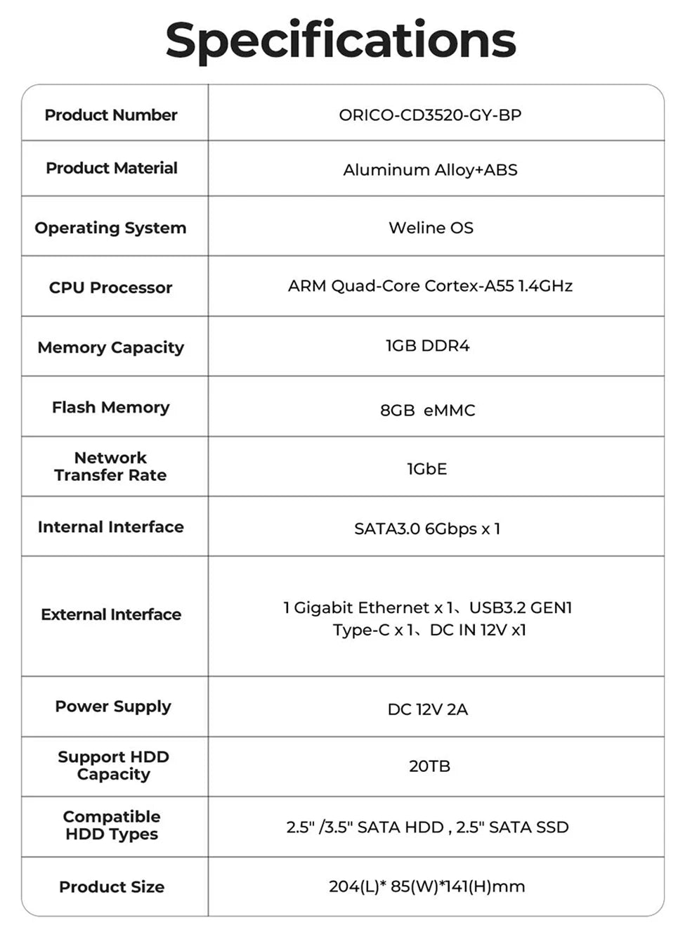 NAS Network Cloud Server Family