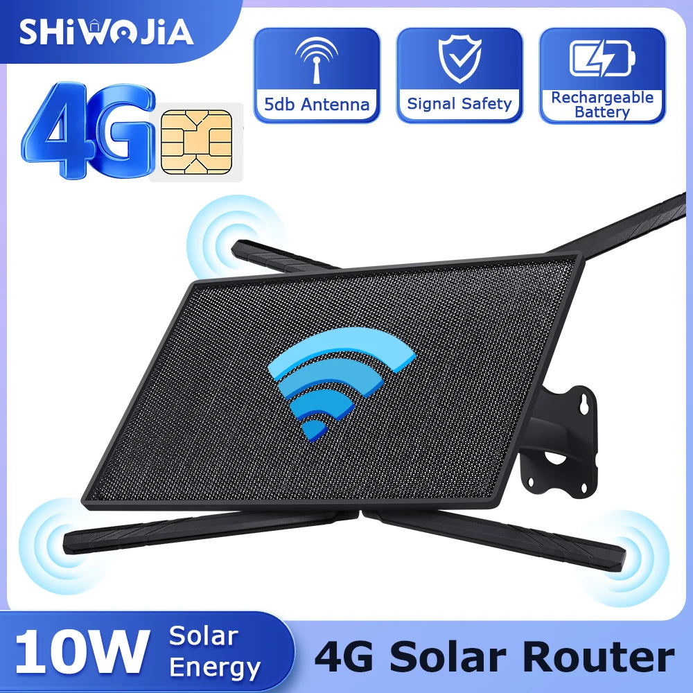 10W 4G SIM Card Solar Router Waterproof