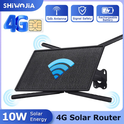 10W 4G SIM Card Solar Router Waterproof