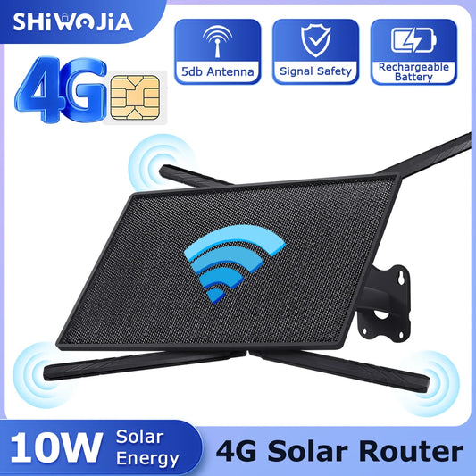 10W 4G SIM Card Solar Router Waterproof